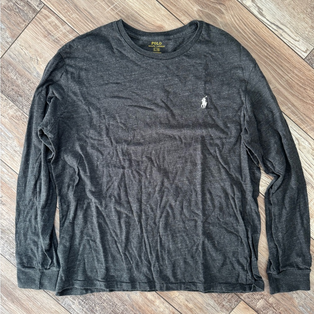 Polo Ralph Lauren Men's Dark Gray Long Sleeve Shirt
